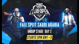 [AR] PMCO Saudi Arabia Group Stage Day 2 | Fall Split | PUBG MOBILE CLUB OPEN 2020