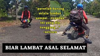 Gelagat Rider Naik Motor Comel  Tarik Perhatian Warganet