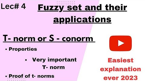 T- norm or S- conorm in fuzzy set| All properties proof | Fuzzy Logic| 5 min easiest explanation.