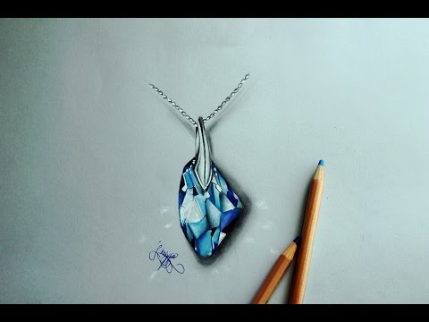 How To Draw A Blue Diamond Come Disegnare Un Diamante