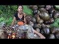 Easy food recipes: Finding Snail and Cooking Snail grilled vs Peppers sauce Tasty delicious