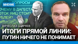 Прямая линия Путина, итоги: Путин ничего не понимает и мухлюет с яйцами