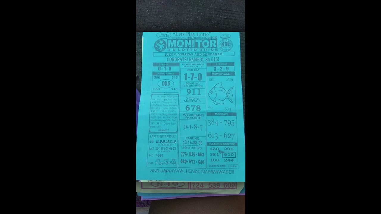 June 03, 2023 Daily Rambolito Tips 