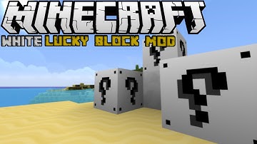 White Lucky Blocks! [Minecraft White Lucky Block Mod]