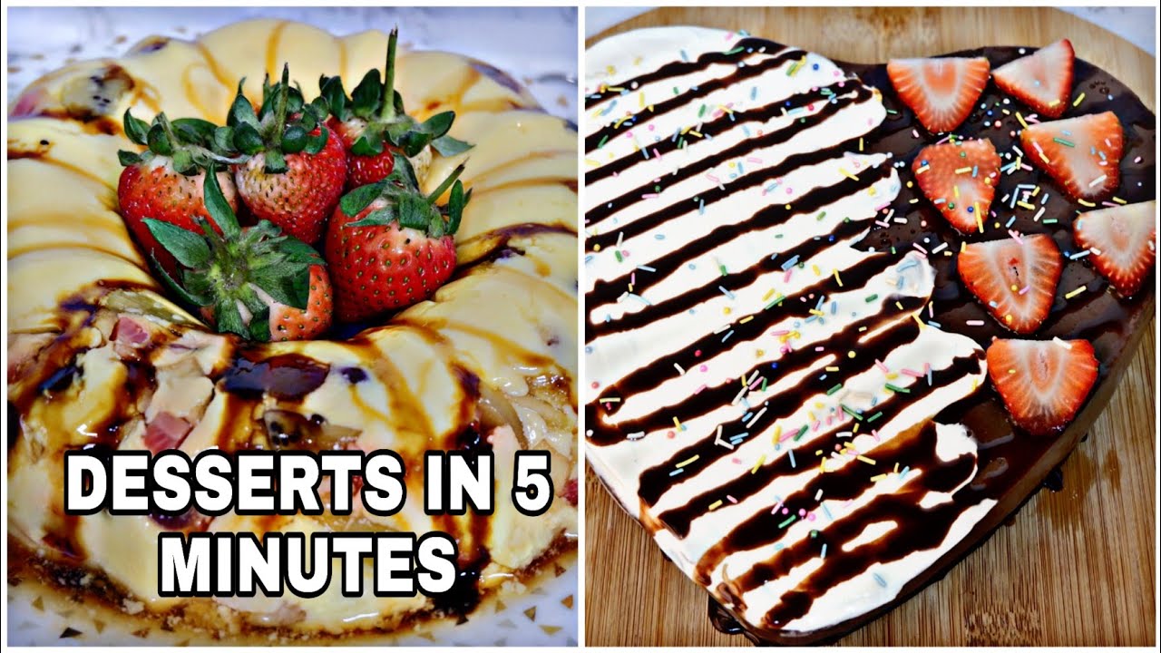 TWO FABULOUS DESSERT JUST IN 5 MINUTES l EASY DESSERT RECIPES FOR