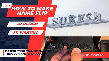 How to make a NAME FLIP/3D CAD Dual letter/3D Printing/Solidworks #personalizedgifts #solidworks
