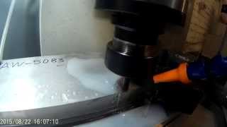 Thojomech F12A CNC Mill Test Aluminium & Flood Cooling