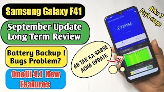 Samsung Galaxy f41 September Update Full Rerview | Galaxy f41 New Update Review | F41 August Update