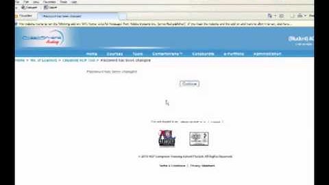 Learning Management System tutorial for students- Changing your password