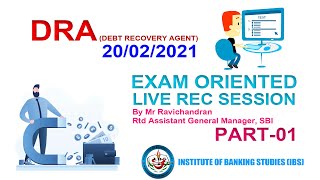 HOW TO CRACK DRA EXAM 20/02/2021 | WATCH OUR LIVE RECORDED VIDEO SERIES & ENSURE YOUR SUCSSES | P-01