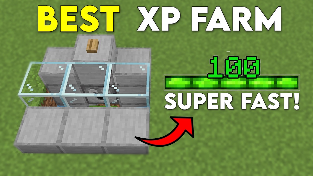 NEW EASIEST XP FARM in Minecraft Bedrock 1.21/26.1+! (No Trident