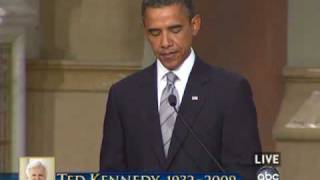 President Obama's Eulogy for Sen. Kennedy Part 2