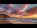 AMAZING Sunset at Point Dume beach, MALIBU - California Aerial Drone Footage 4K