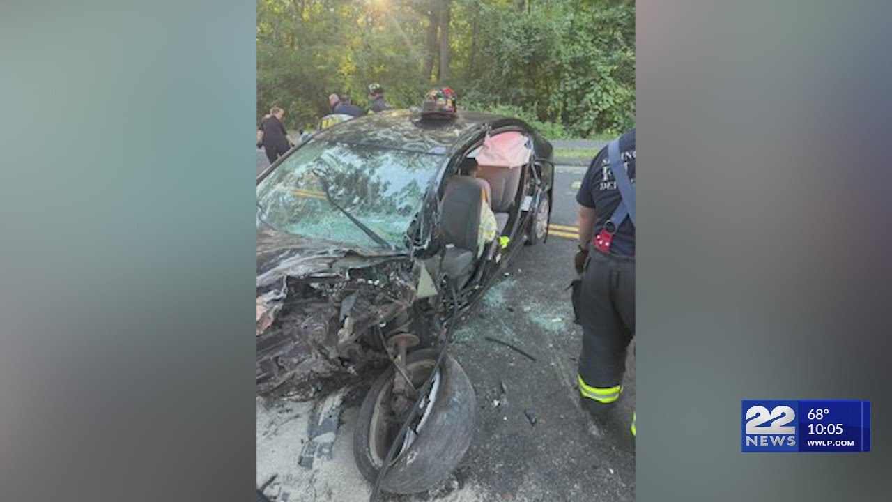 Car crashes into tree on Grayson Dr. in Springfield - YouTube