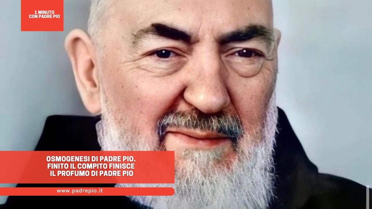 Padre Pio Profumo Pino Osmogenesi di Padre Pio. Finito il compito finisce il profumo di Padre