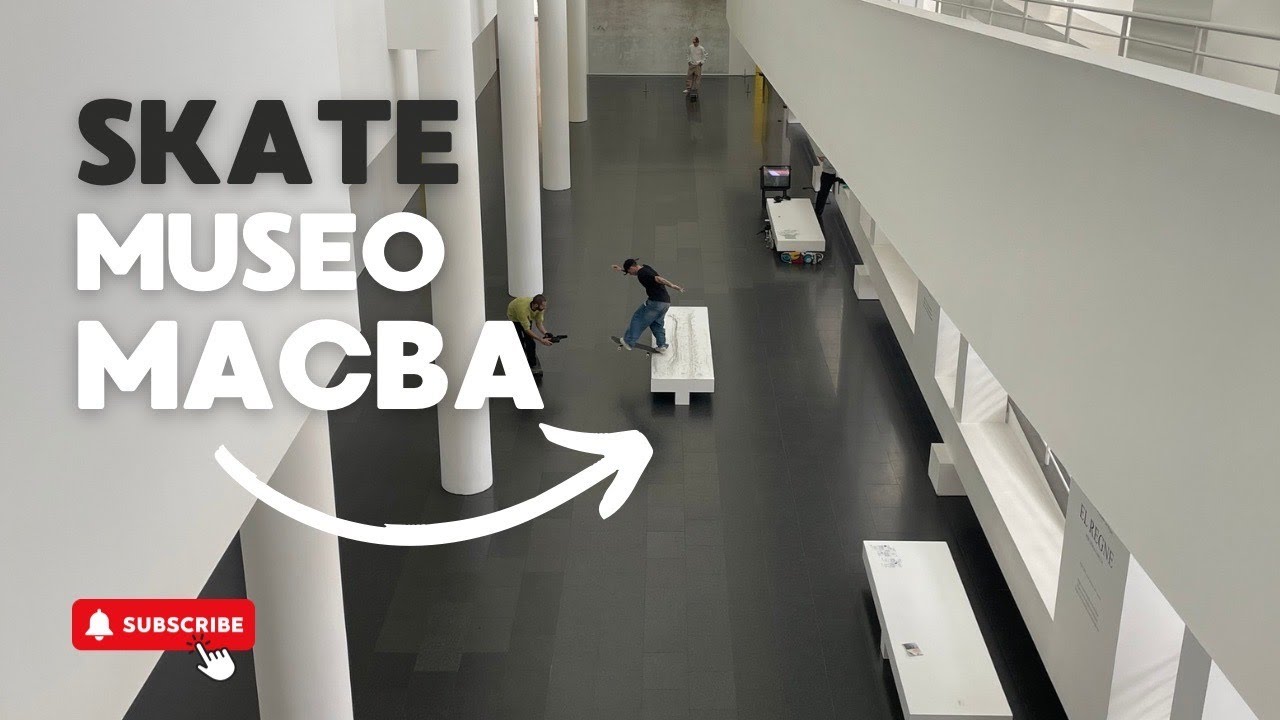 Patinamos DENTRO del MUSEO de MACBA