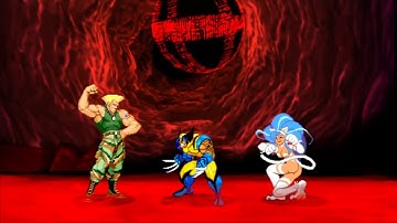 Marvel VS Capcom 2 - Felicia/Wolverine/Guile - Expert Difficulty Playthrough