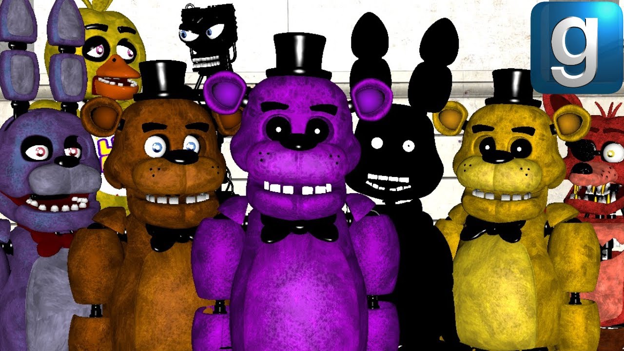 Gmod FNAF  Freddy And His Pals Meet Shadow Freddy And Shadow Bonnie 