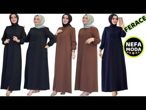 ( ŞAHANE BİR FERACE ! ) - NEFA MODA TESETTÜR GİYİM - Abaya Fashion