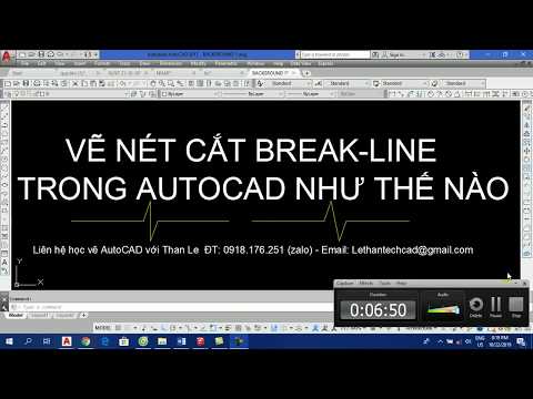 Hướng Dẫn Vẽ Nét Cắt Break Line Trong Autocad - Youtube