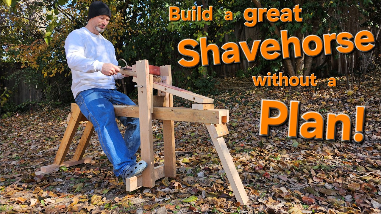Build a Shavehorse from 2x4s.