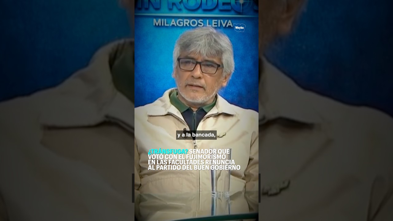 Jorge Gavidia anuncia su renuncia a la bancada del Partido del Buen Gobierno