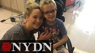 Jennifer Lawrence Breaks From Filming X-Men, Visits Children's Hospital in Montreal