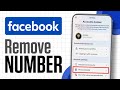 How to Remove Phone Number From Facebook | Full Guide