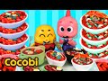 Let's Make Tteokbokki! | Play with Cooking Toys | Cocobi Food Truck