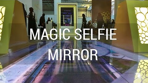 Lucent Lab | magic selfie mirror and interactive led floor at ATM 2018 for Dubai municipality