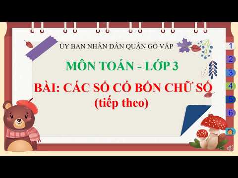 Video Tuần 19 - Toán 3 - Các số có bốn chữ số (tiếp theo)... - YouTube