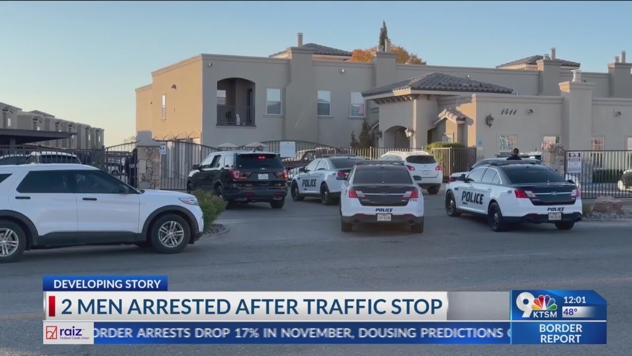 Men arrested after resisting traffic stop in far East El Paso - YouTube