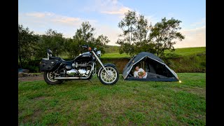 Solo Camping Beside My Motorcycle