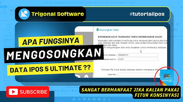 Begini Caranya Kosongkan Data IPOS 5 Ultimate, Apa Gunanya?? #tutorialipos #ipos5 #konsinyasi