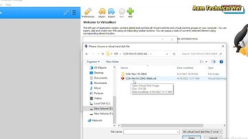 How to import vdi image into VirtualBox?