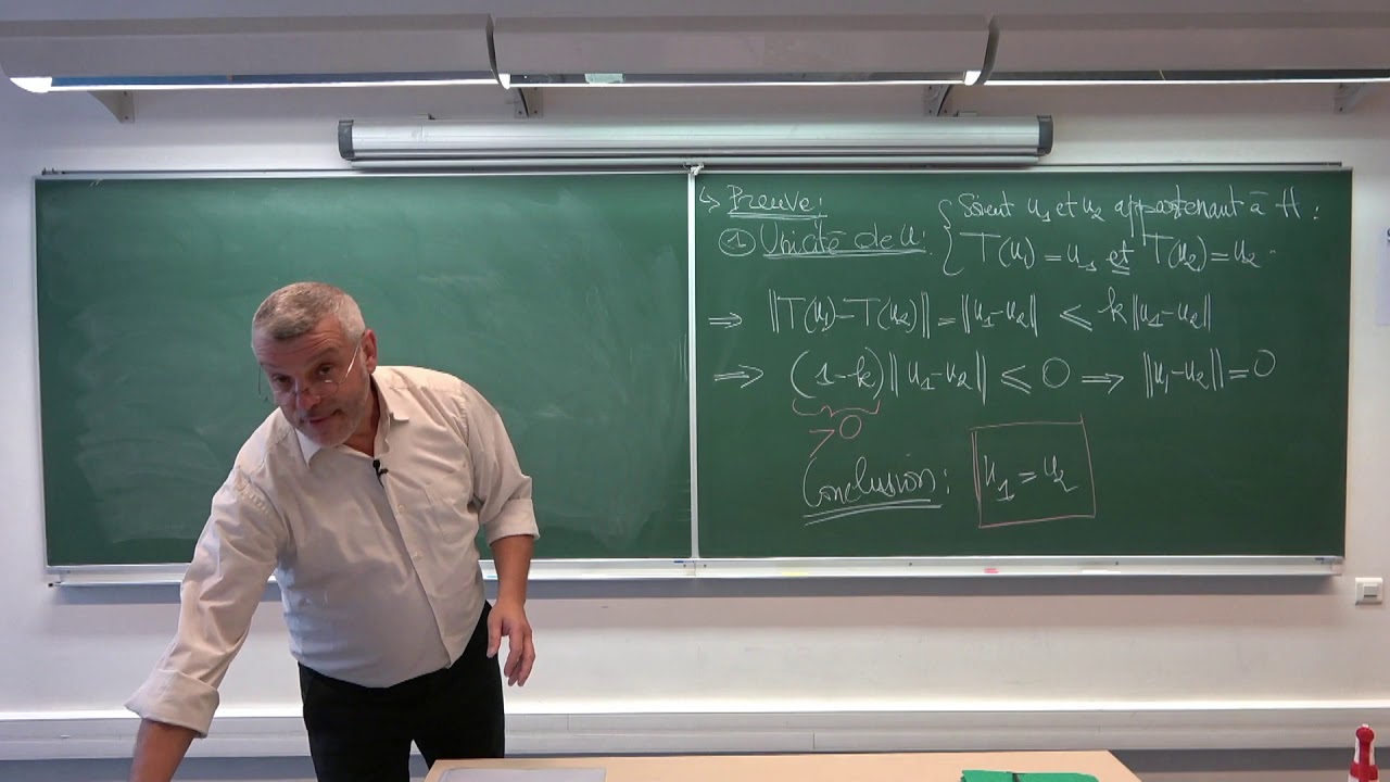 AMEDP Cours 16 - Théorème de Banach Picard et généralisation du Théorème de Riesz