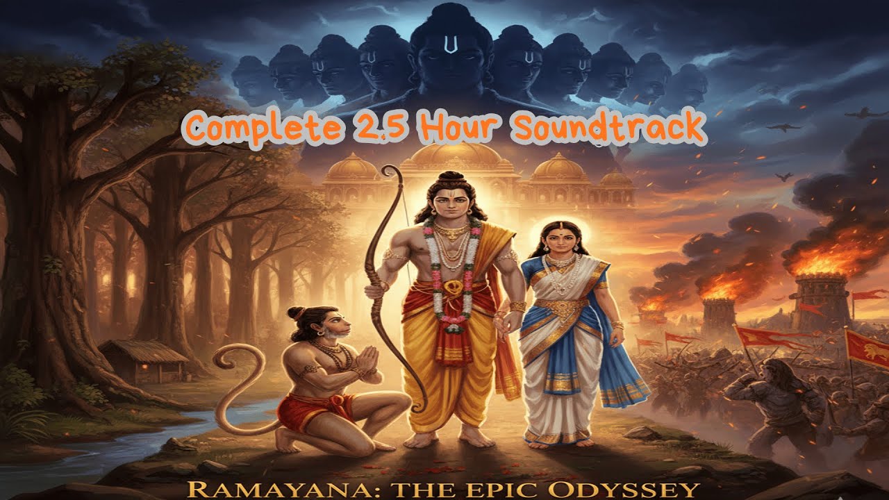 Ramayana–Complete Epic Original Soundtrack | Dharma, Devotion & Destiny | 2.5-Hour Instrumental