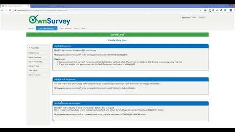 Embedding your Survey on to your Web Page