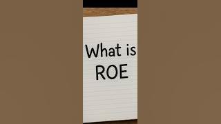 ROE kya hota he #sharemarket #stockmarket #equityresearch #stockanalysis