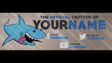 FREE Twitter Header banner template#2 | Photoshop + Tutorial