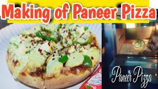 My Most Favorite Paneer Pizza II making of Paneer Pizza