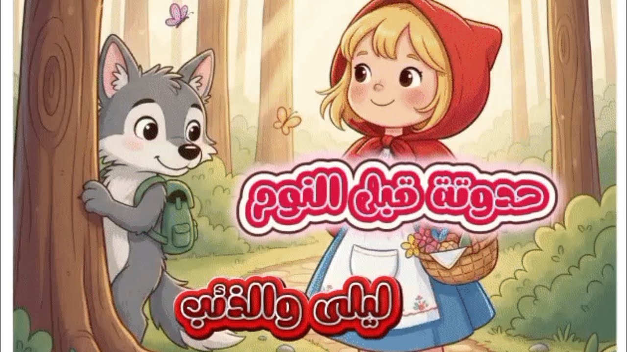 دقائق من السحر قبل النوم.. تعالوا أحكي لكم قصة ليلى والذئب كما أحكيها لصغيري 🌙❤️