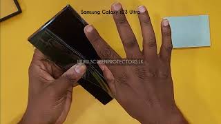 Samsung Galaxy s23 Ultra | Hydrogel Screen Protector |Installation Instruction | screenProtectors.lk