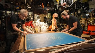 Adam Savage's One Day Builds: Mythbusters Blueprint Display with Kyle Hill!