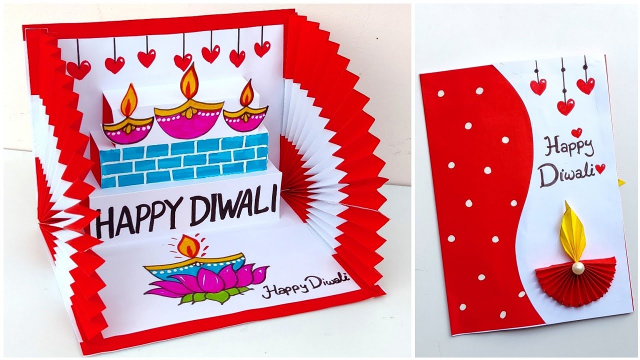 DIY Diwali Pop up card / How to make Diwali greeting card handmade 2025 / Diwali card making