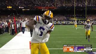 Burrow And Jefferson Connect For Huge Touchdown To Extend Lead\/\/National Championship Highlights