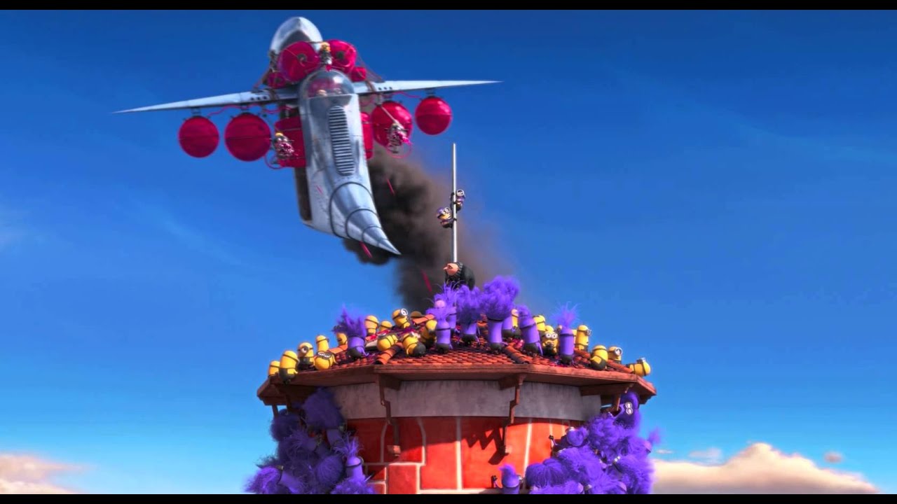 Minions Cars Gru S Airship Shoot That Minions Youtube