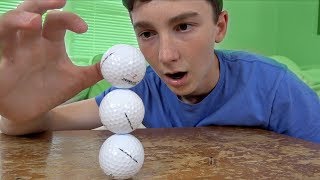 Stacking 3 Golf Balls Challenge! | That's Amazing