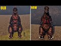 Shin Godzilla Old vs New Remodel Comparison | Kaiju Universe