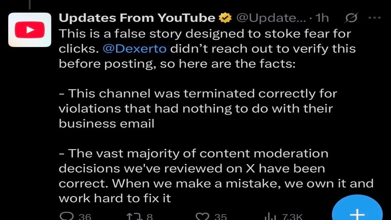 У YouTube возник конфликт с крупным создателем контента…